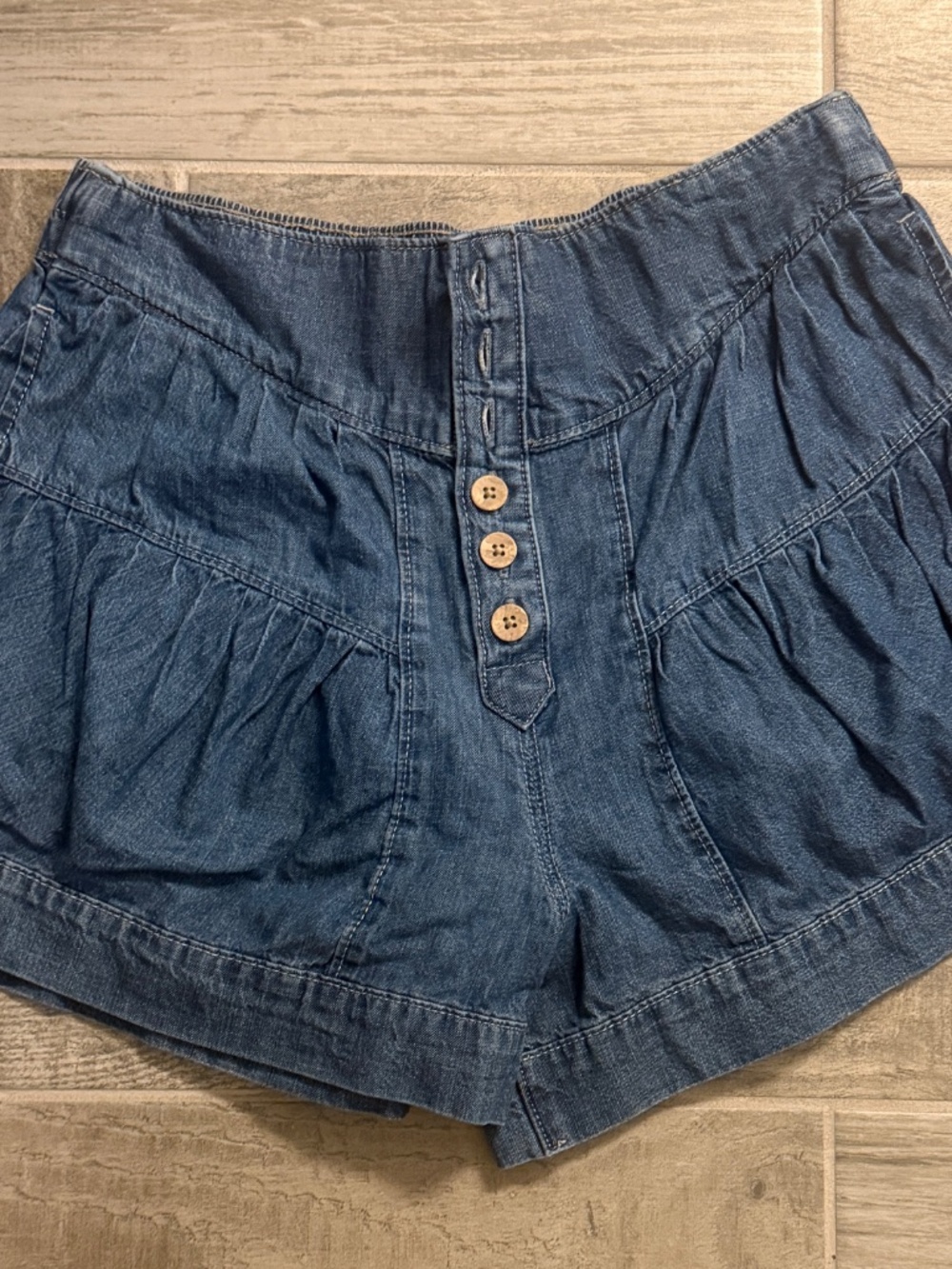 Free People Fleur Denim Short Size Small